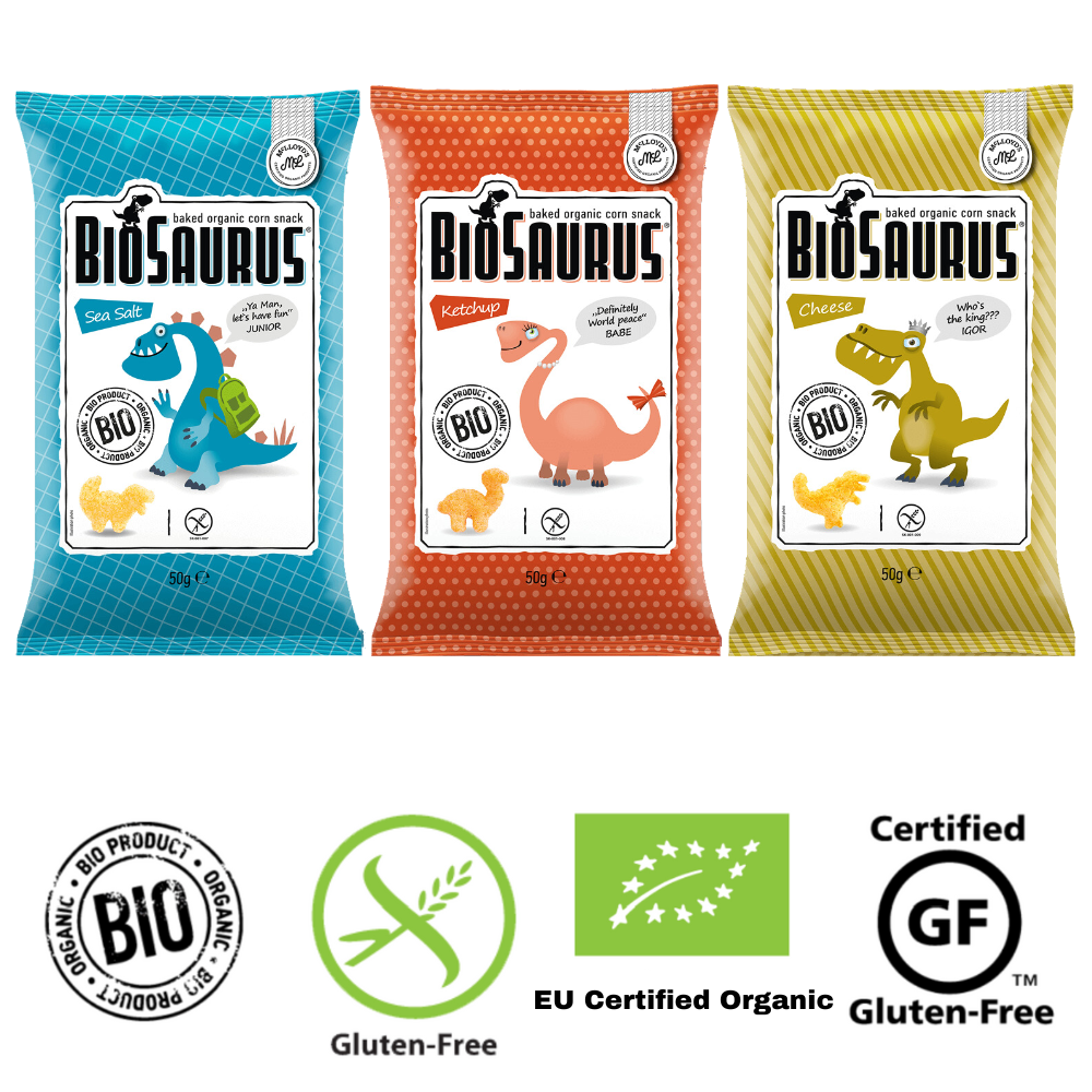 BIOSAURUS - Baked All organic Snack (3 Flavors)