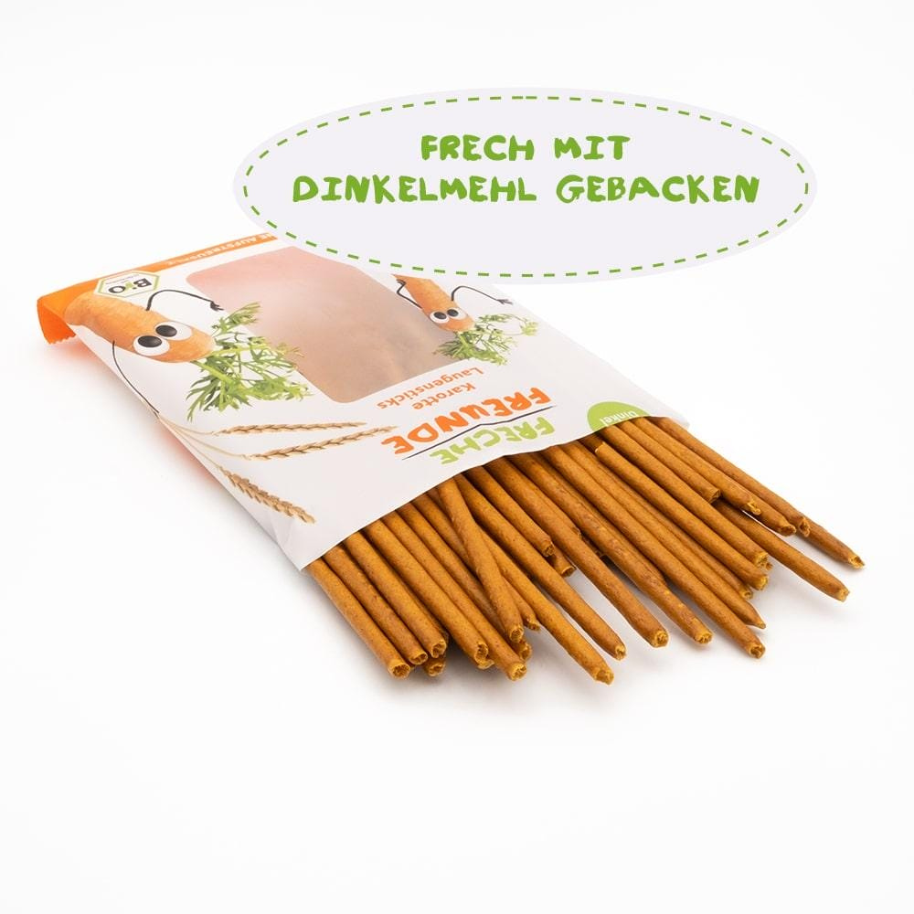 Freche Freunde Children's Snack Carrot Pretzel Sticks