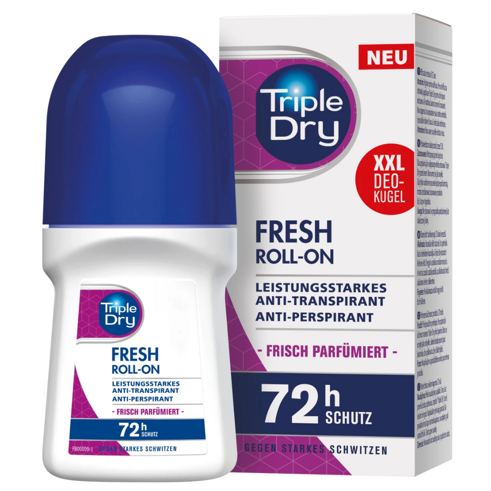 Triple Dry Antiperspirant Deodorant Roll-on Fresh, 50 ml