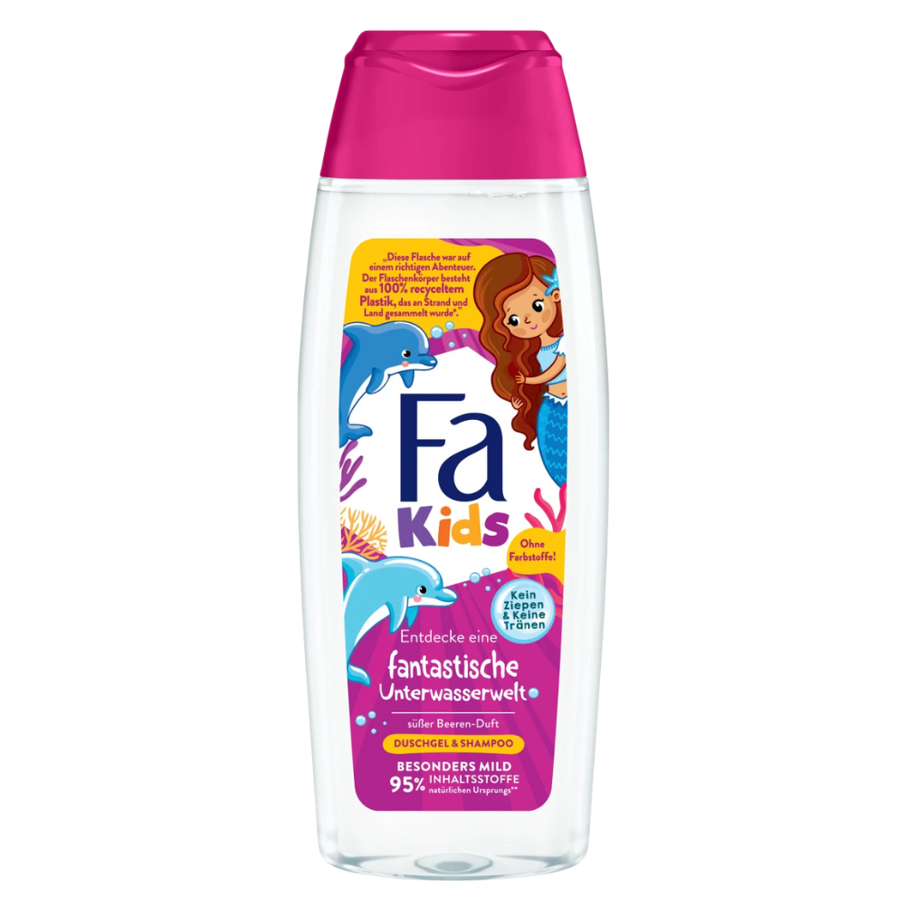 Fa Children's Shower Gel & Shampoo Sweet Berry Scent - 250 ml