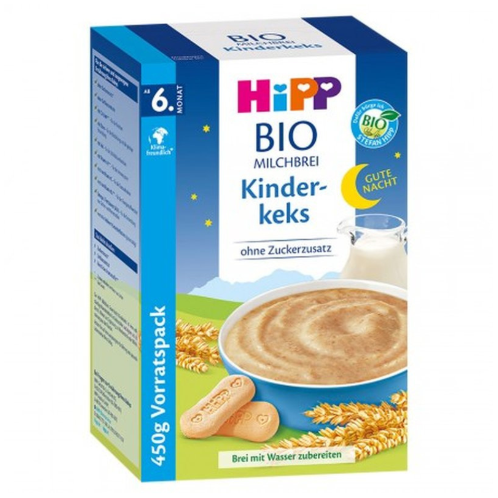 HiPP Organic Good-Night Biscuit Semolina Milk-Porridge - 0