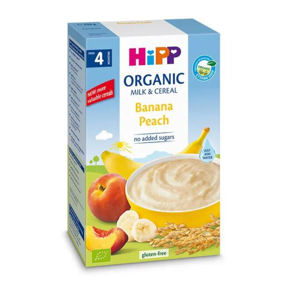 Hipp Banana Peach Organic Milk  Cereal - 250 g