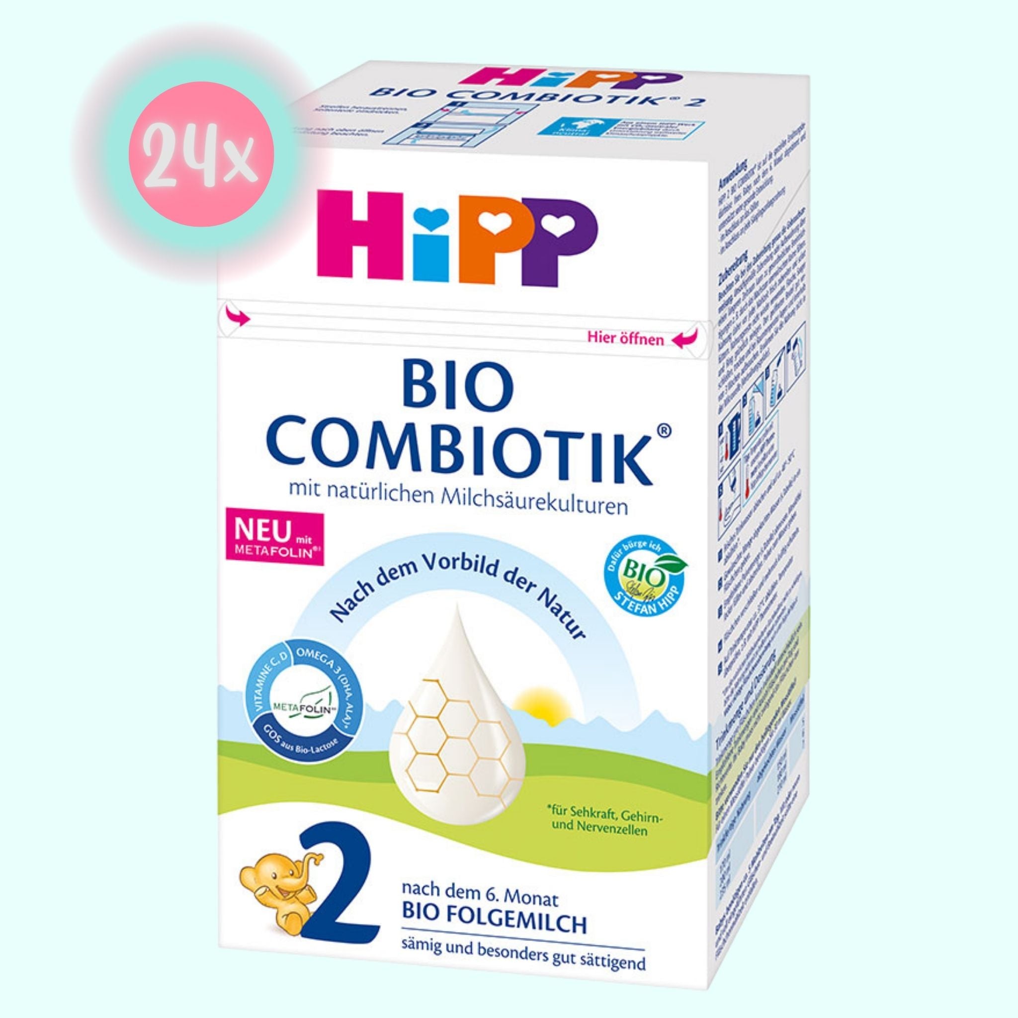 24 Boxes HiPP Stage 2 Bio Combiotik Formula - Hipp 2