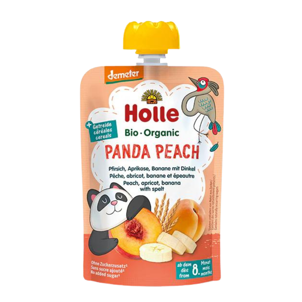 Panda Peach - Holle Organic Fruit Puree Pouch