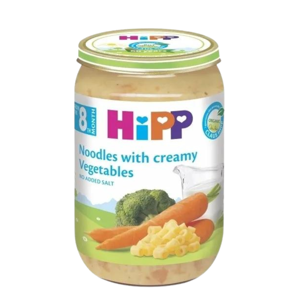 HiPP Noodles with Creamy Vegetables Puree Jar