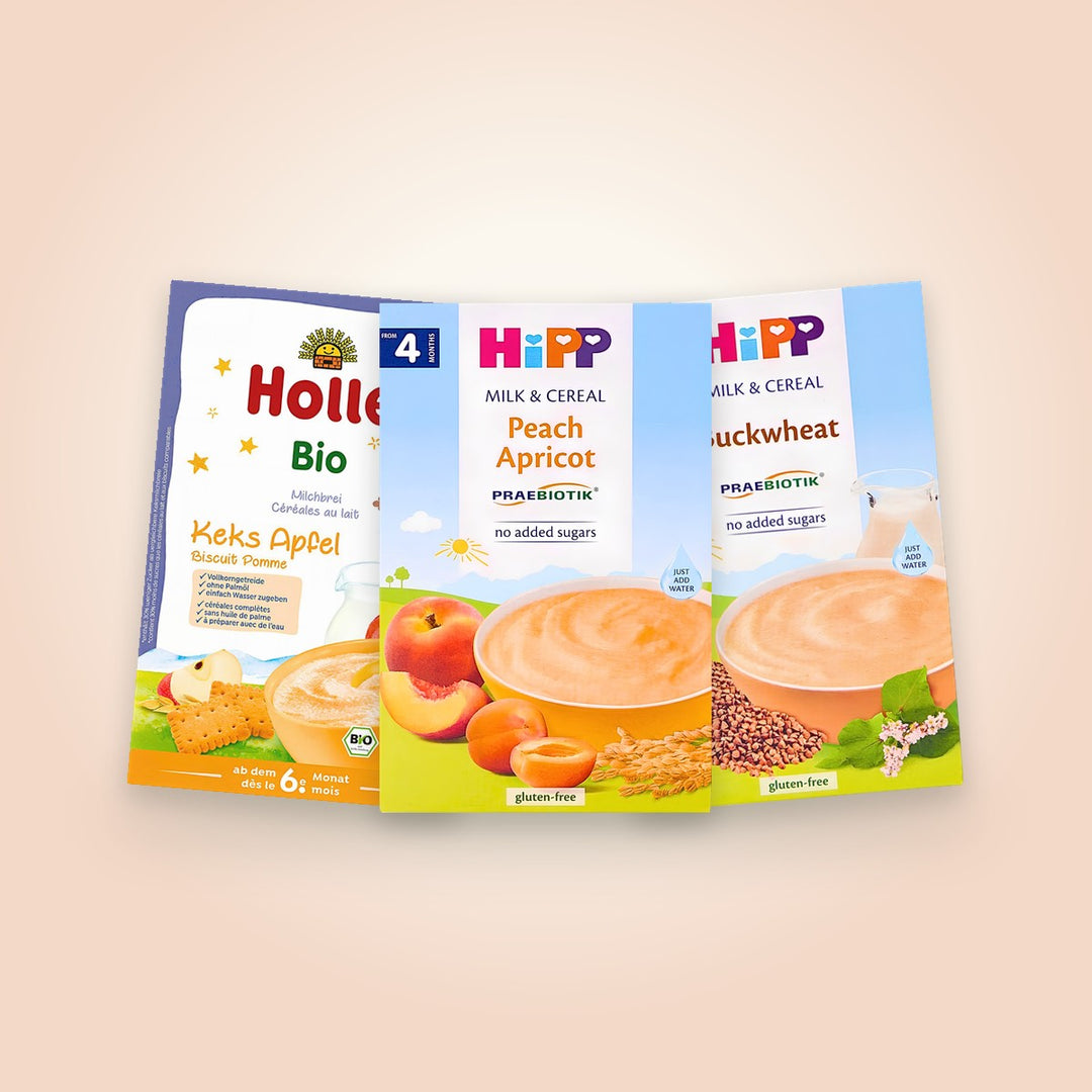 Best-selling organic baby cereals from HiPP and Holle