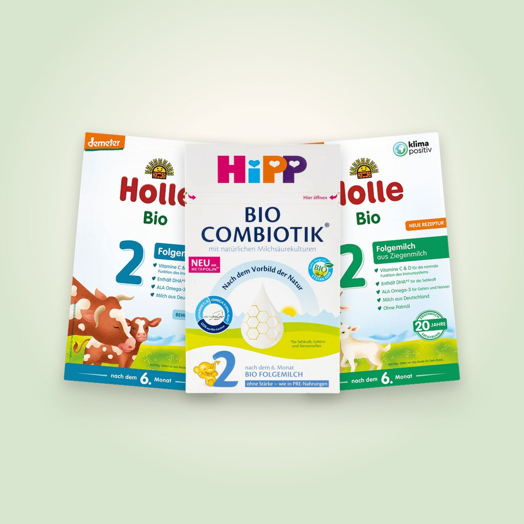 Starch-free baby formula from HiPP and Holle