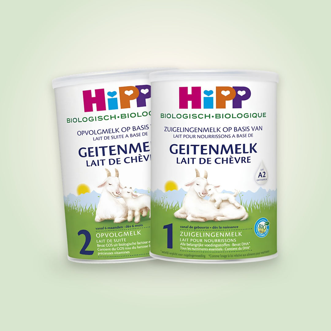 HiPP Dutch goat milk formula, Stage 1 and Stage 2