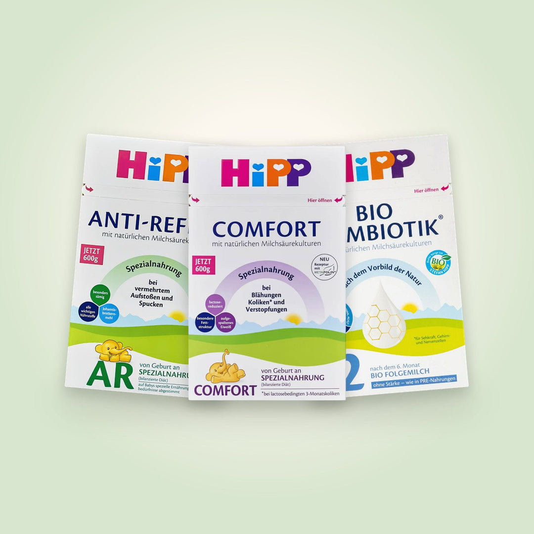 HiPP specialised formula: Comfort, Anti-Reflux and Starch-Free