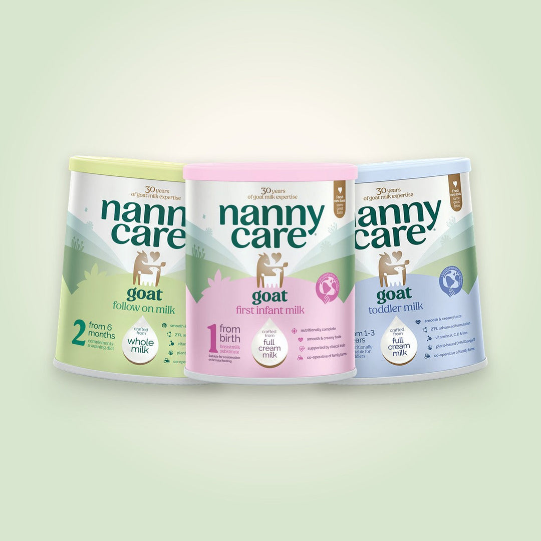 NannyCare goat milk formula: Stage 1, Stage 2 and Stage 3
