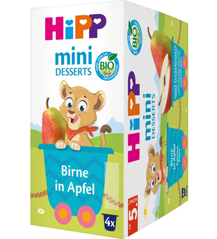HiPP Fruit Mini-Desert -16 Sealed Cups - Blueberry Pomegranate Peach Banana Pear Apple