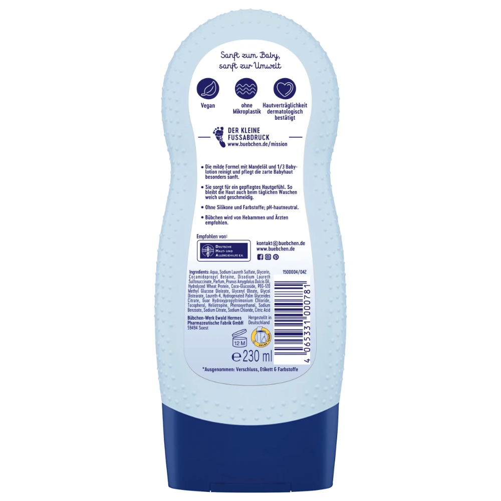 Bübchen Children's Shampoo and Body Wash (Head to Toes)