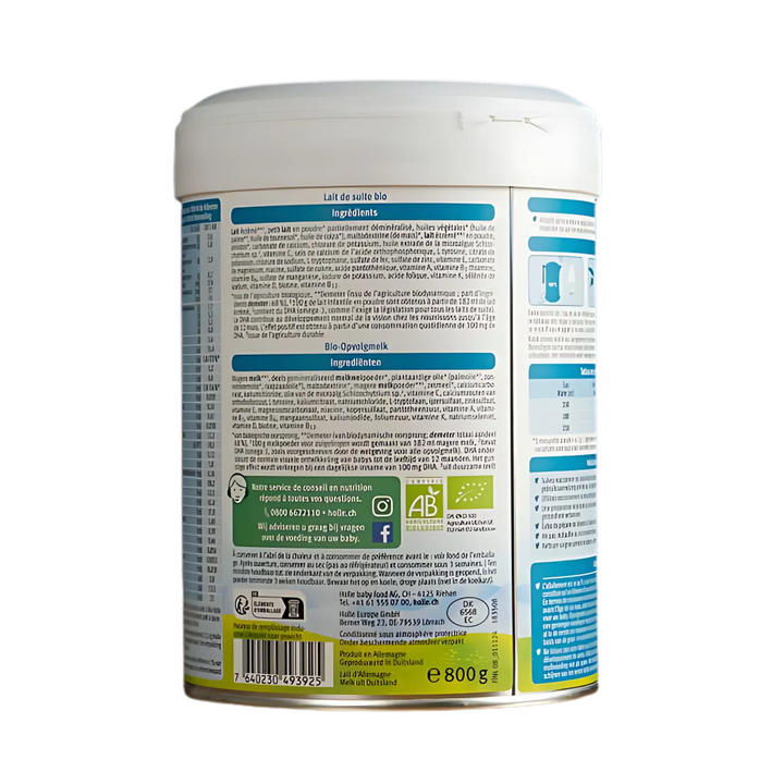 Holle follow on stage 2 organic baby formula