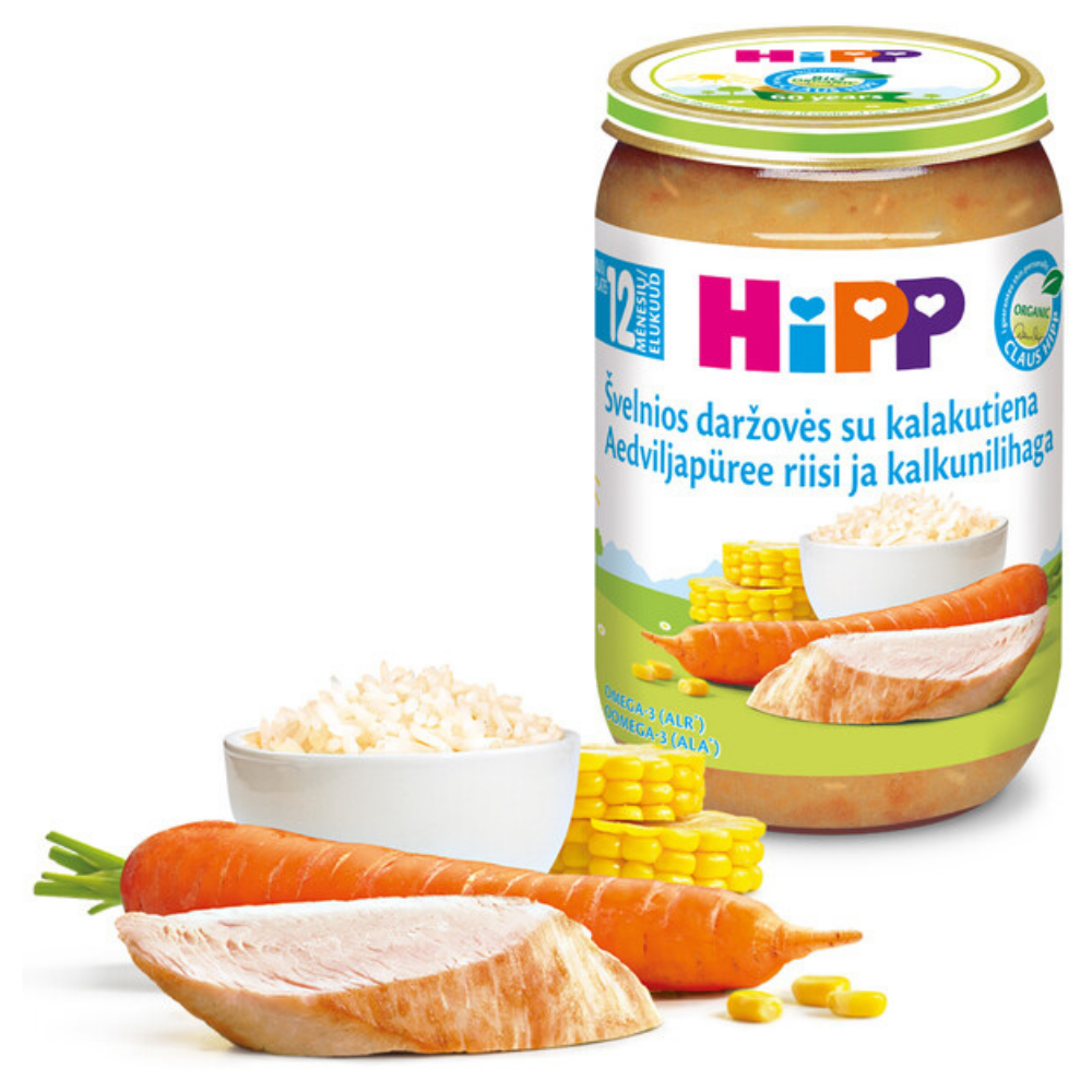 HiPP Baby Food - Fish, Beef and Vegetables Food Best-Seller Bundle of 5 Jars
