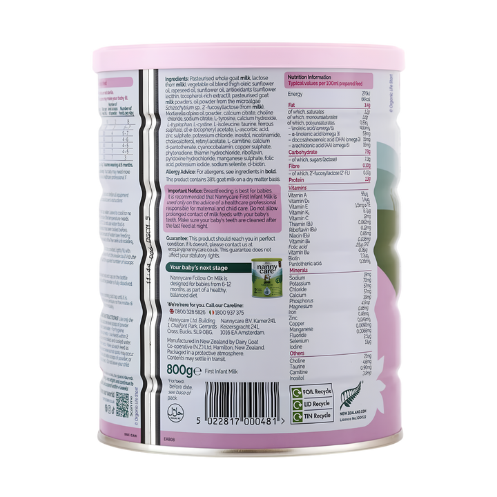 Nannycare Stage 1 First Infant Milk