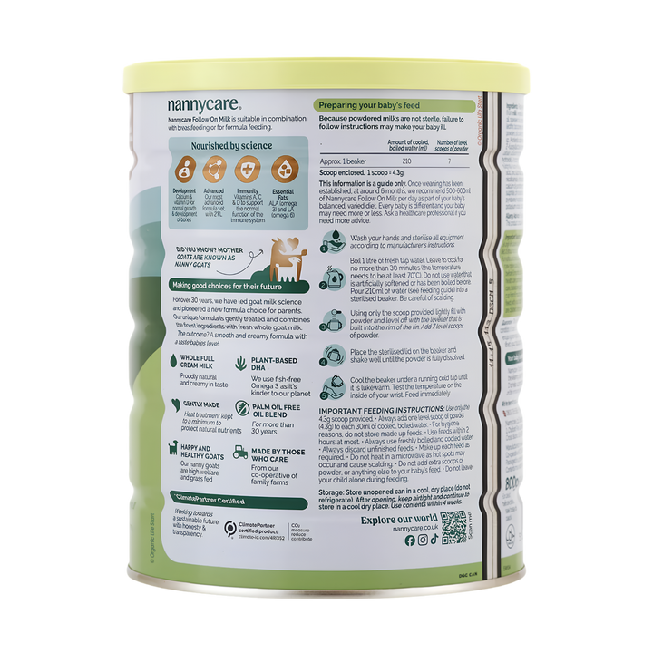 Nannycare Stage 2 Follow On  Milk