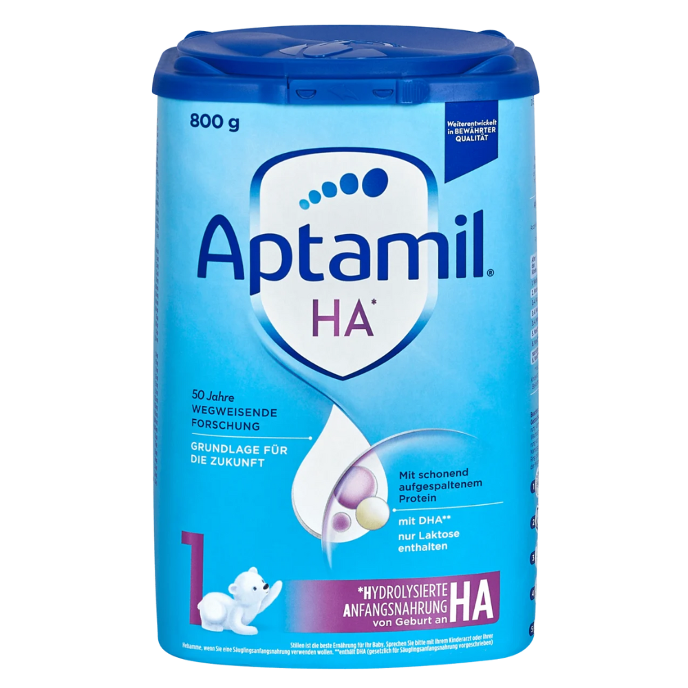 Aptamil HA 1 Baby Formula – Gentle, hypoallergenic formula for allergy-prone babies.