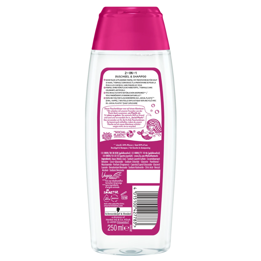 Fa Children's Shower Gel & Shampoo Sweet Berry Scent - 250 ml - 0