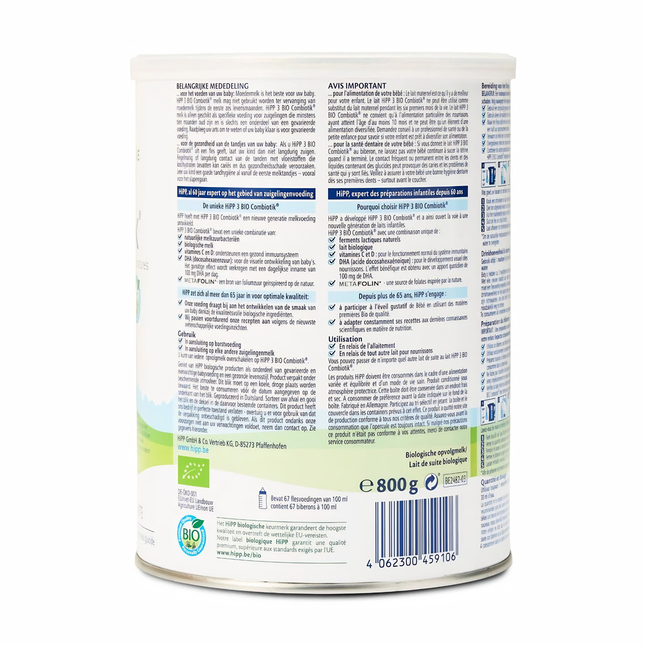 HiPP Dutch 3 toddler formula