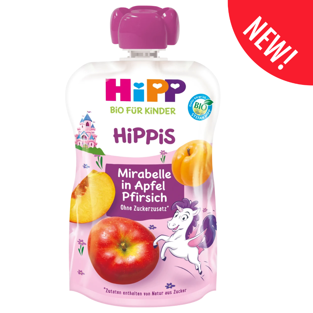 HiPP HiPPiS Apple Peach Mirabelle Plum Puree