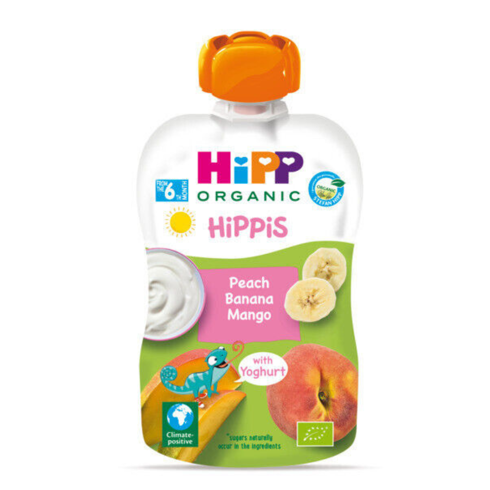  HiPP Hippis Peach Banana Mango with Yoghurt Puree Pouch