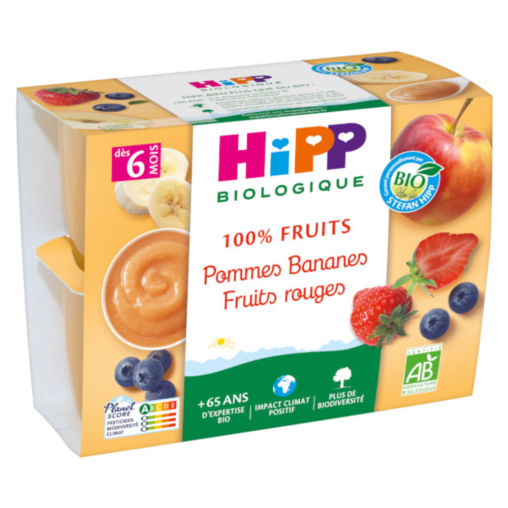 HiPP Organic Banana Apple and Berries Creamy Delights - 4 Cups