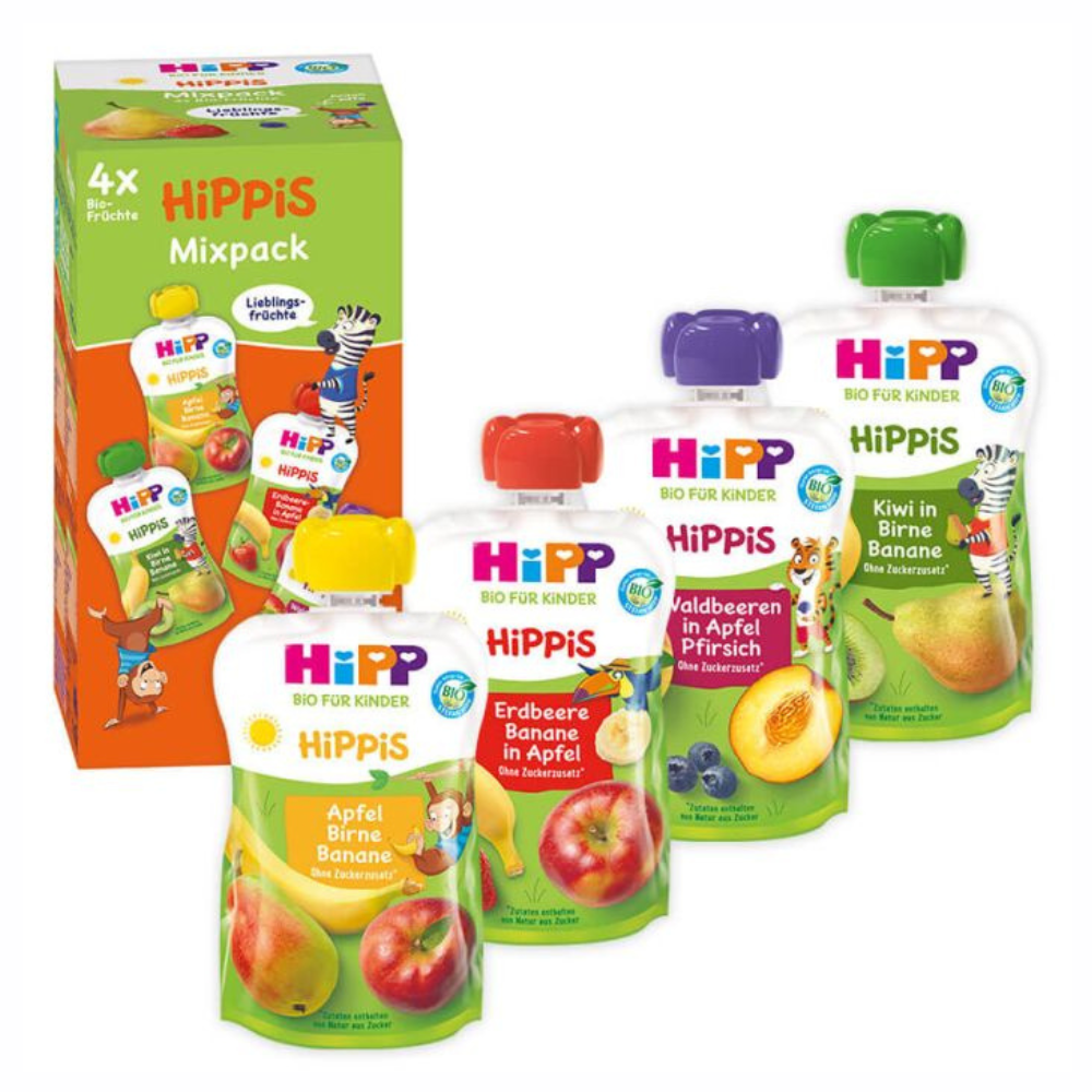 HiPP Hippis Fruit Pouches Mixpack