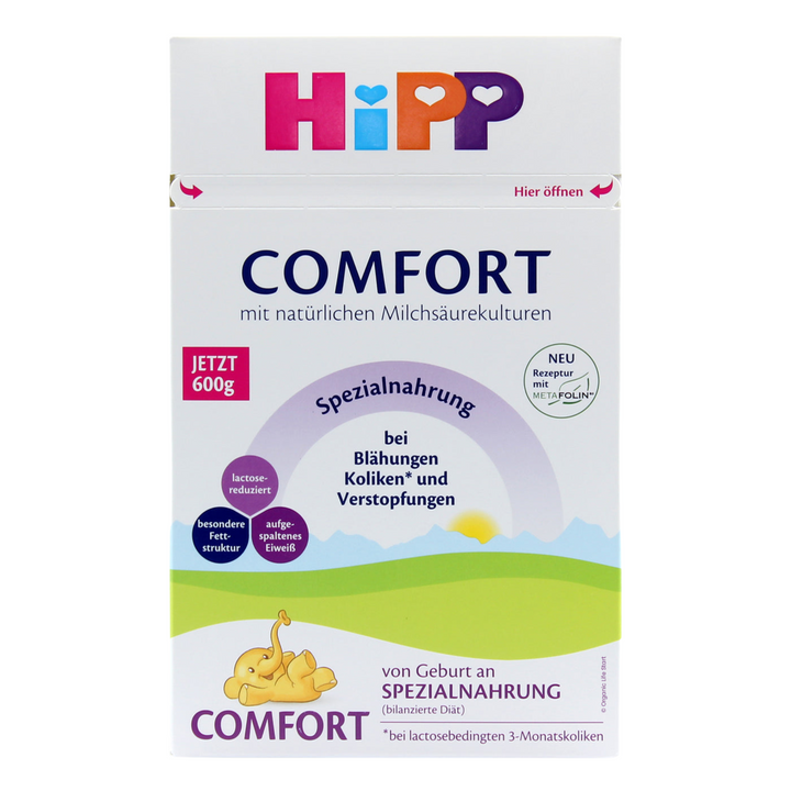 "HiPP comfort German baby formula"