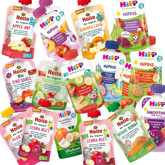 HiPP & Holle Organic Puree Bestseller Bundle – Mixed Variety