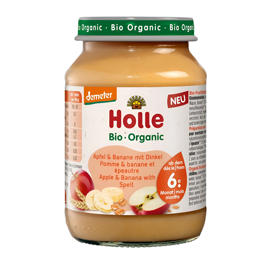 Holle Apple & Banana with Spelt Puree - 190 g