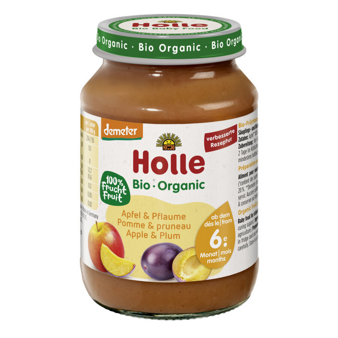 Holle Apple and Plum Puree 190