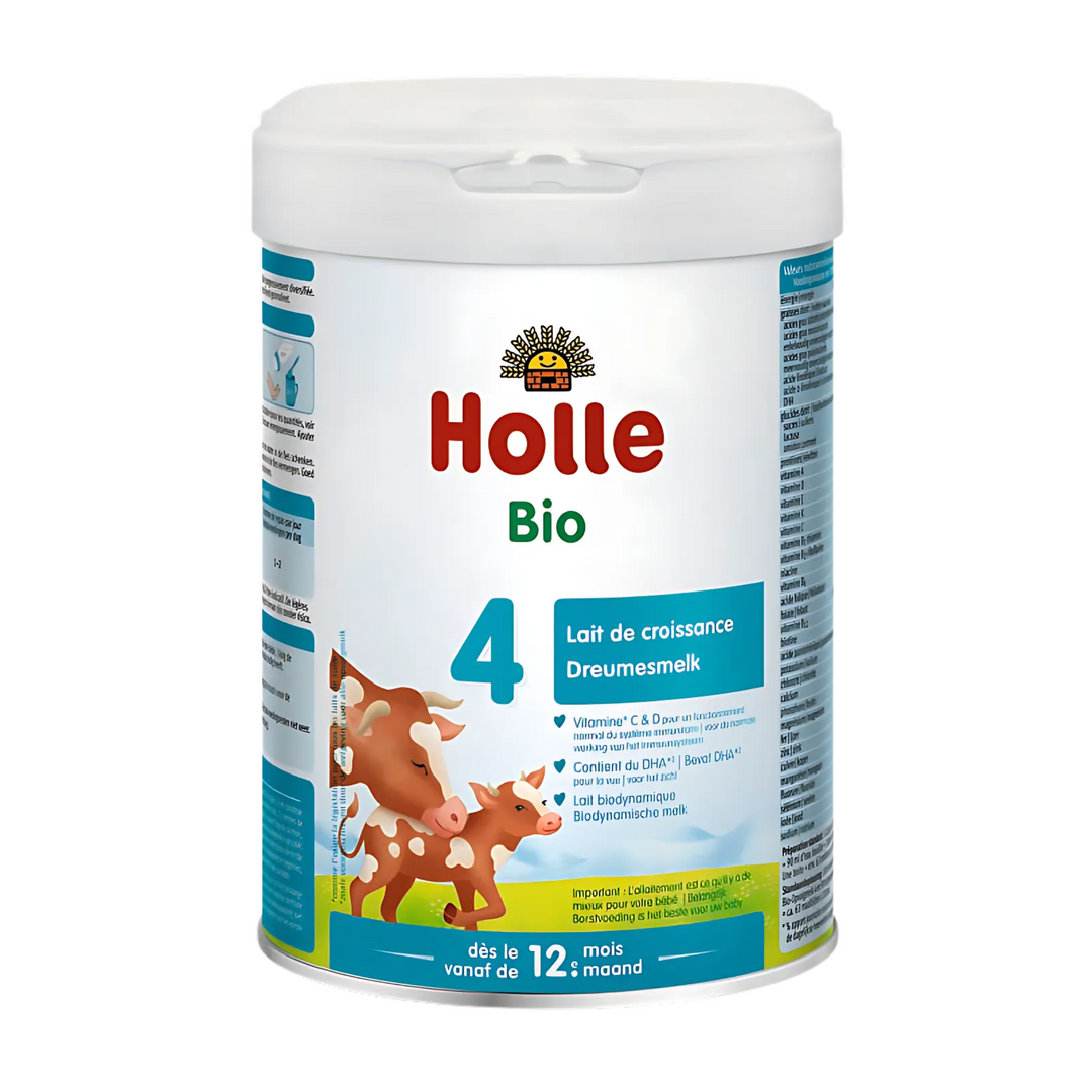 “Holle Stage 4 Dutch cow milk formula 800 g box front.”