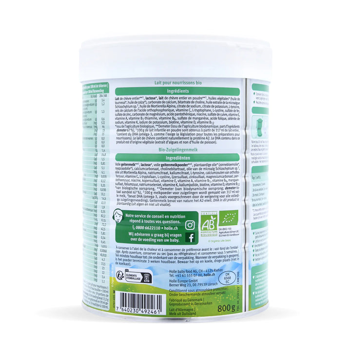Holle Stage 1 Goat Milk Formula - Dutch Version - 800g