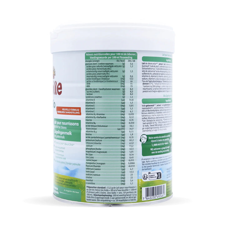 Holle Stage 1 Goat Milk Formula - Dutch Version - 800g
