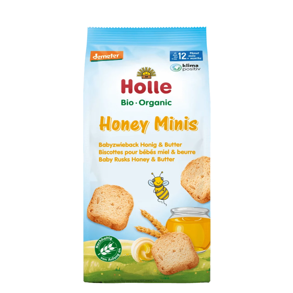 Holle Snack Organic Honey Minis Rusk - 100
