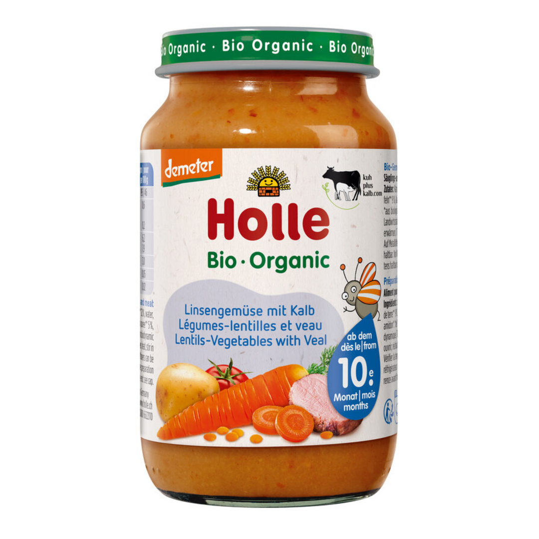 Holle Lentil Vegetables with Veal  220 g 
