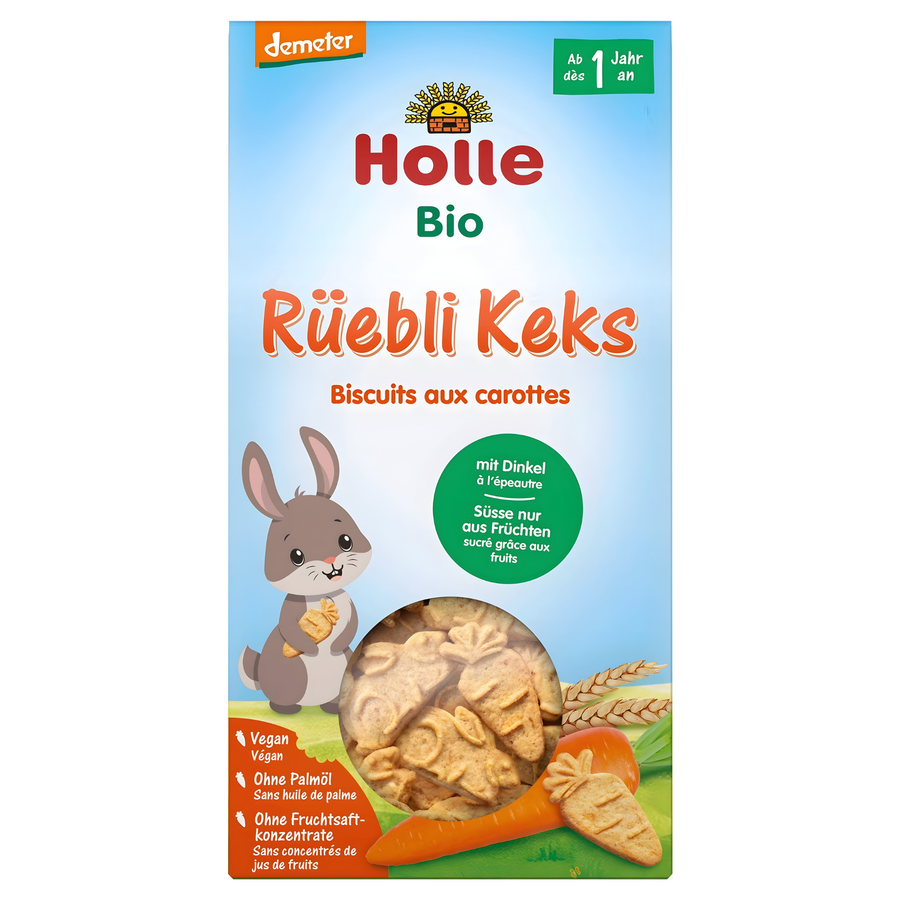 Holle Organic Carrot and Spelt Biscuits for Toddlers