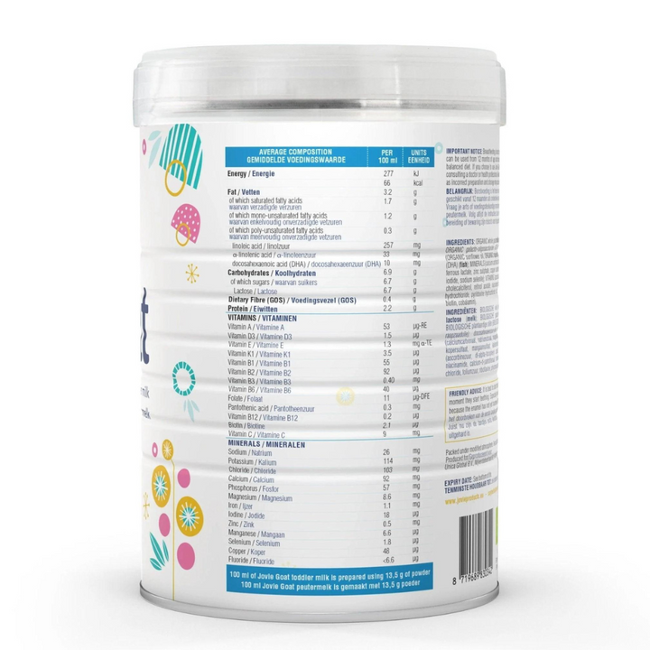 Jovie Goat milk toddler formula stage 3