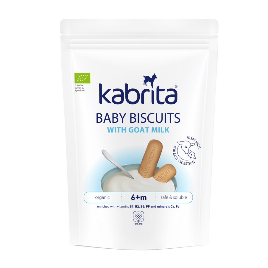 Kabrita Baby Biscuits with Goat Milk 115g front packaging