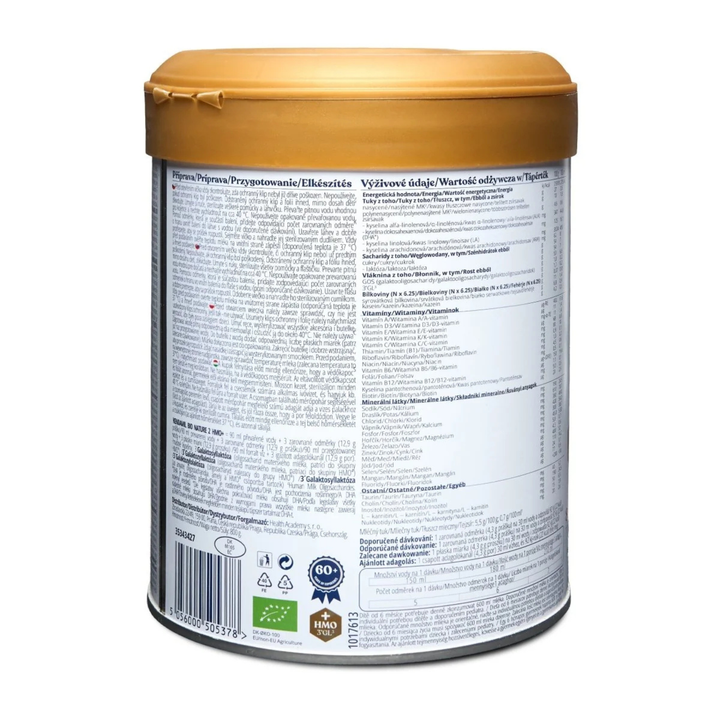 Kendamil Bio Nature Stage 2 tin with EU organic certification seal