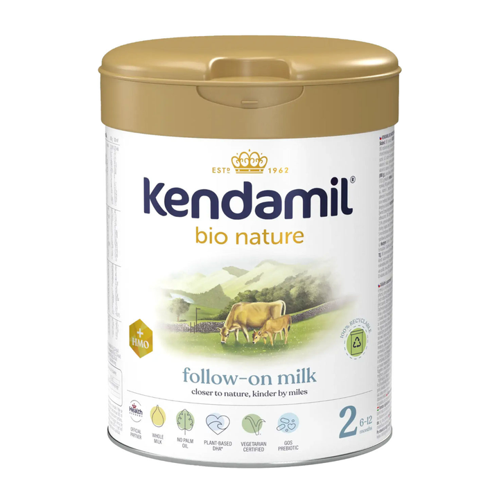 Kendamil Bio Nature Stage 2 organic follow-on formula tin, front label