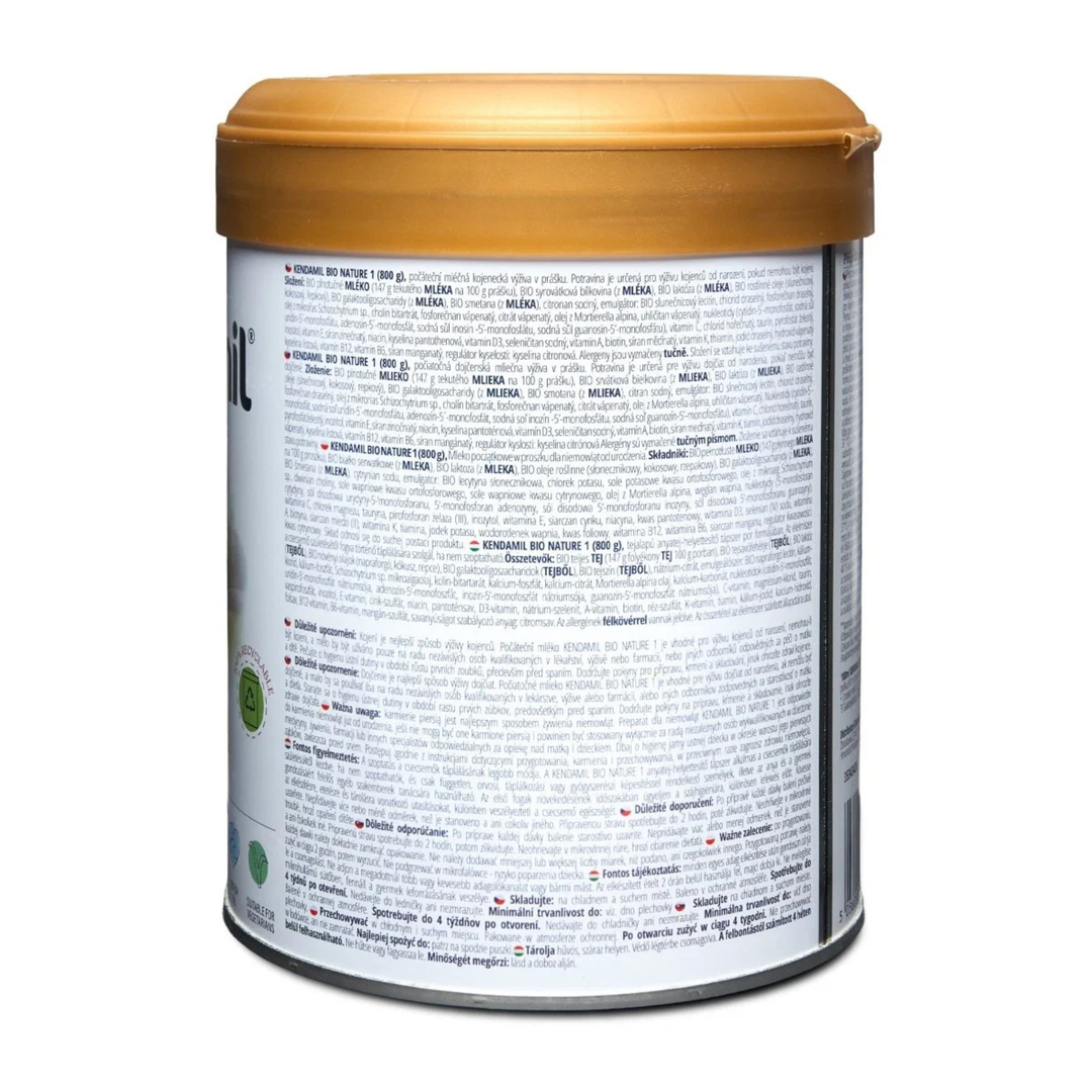 Kendamil Bio Nature Stage 1 First Infant Milk Formula - 800 g