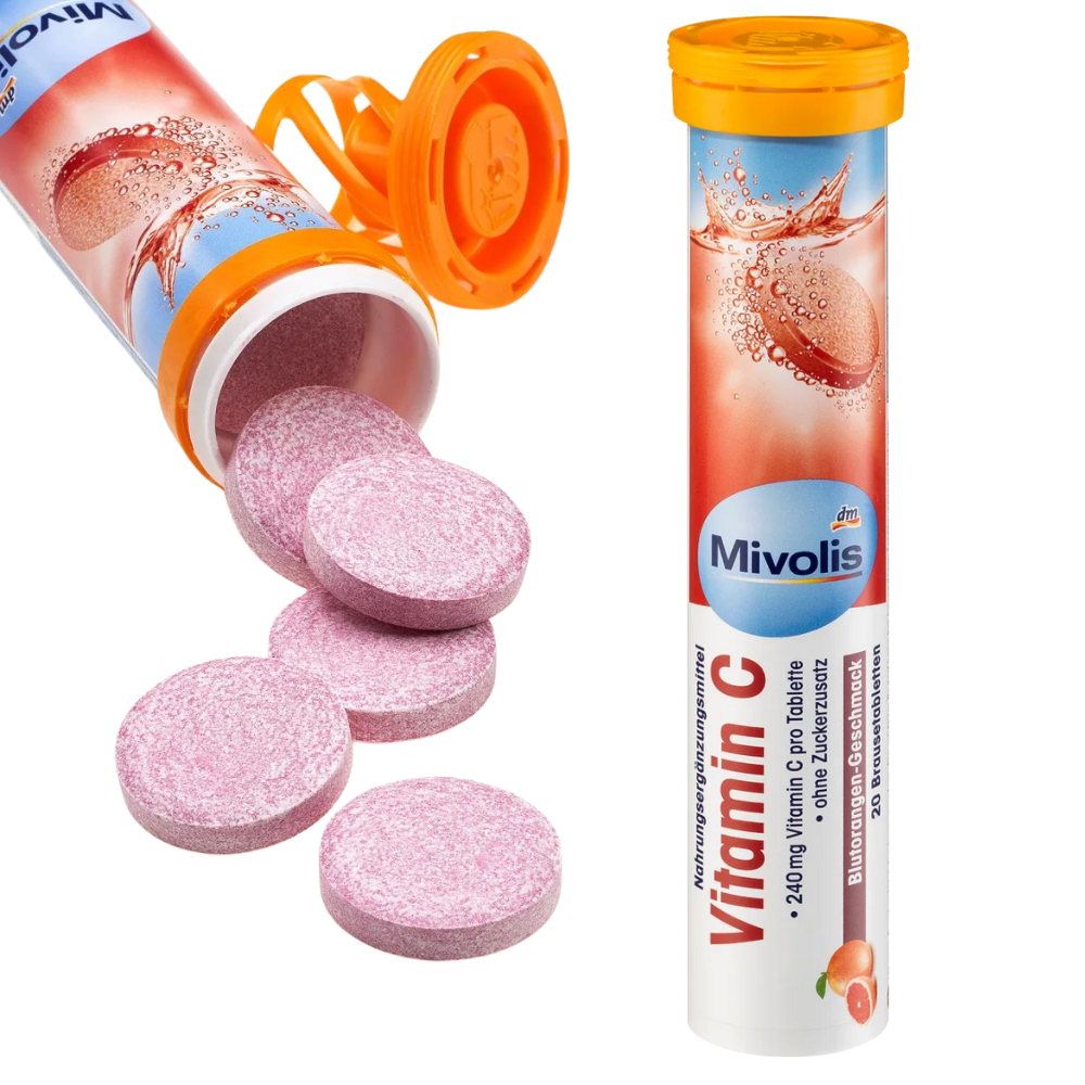 Mivolis Vitamin C effervescent tablets - 20 pieces - 82 g
