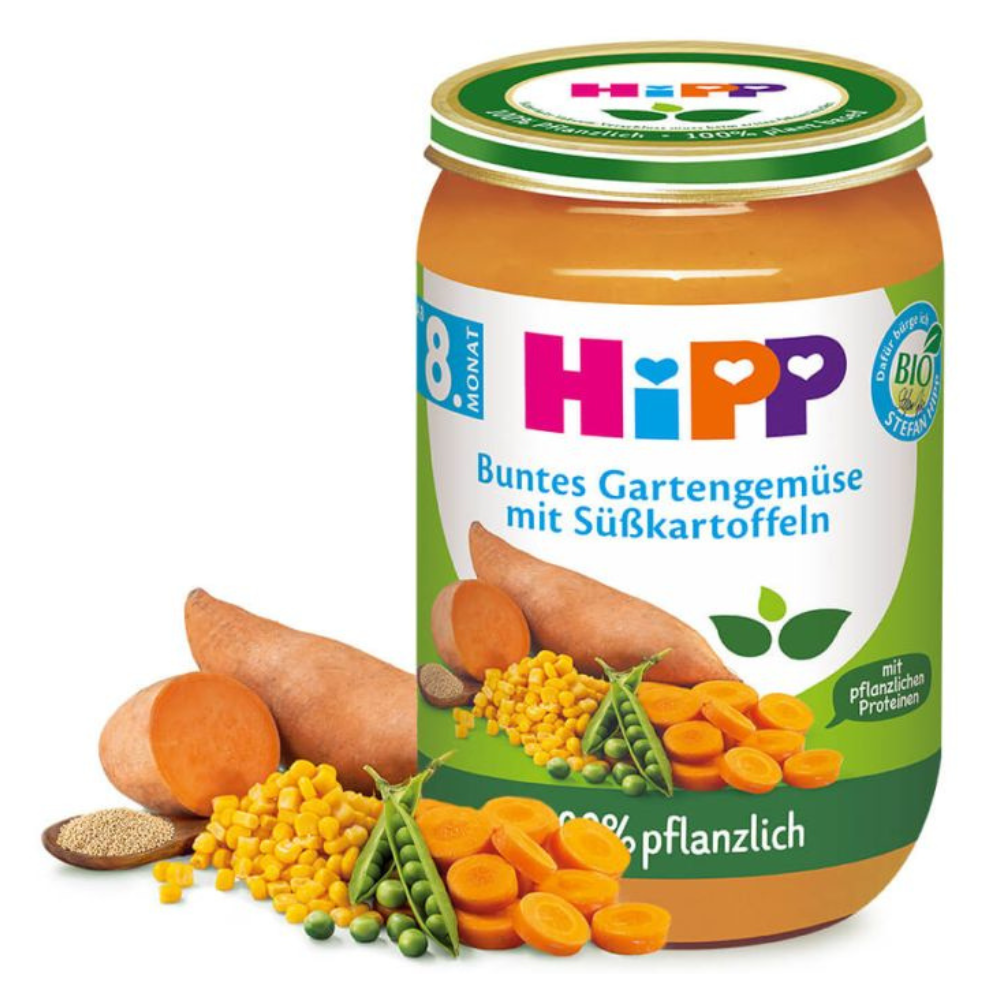 HiPP Colorful Garden Vegetables with Sweet Potatoes Puree Jar