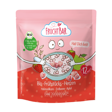 FruchtBar Organic Toddler Breakfast Hearts 'Love You'