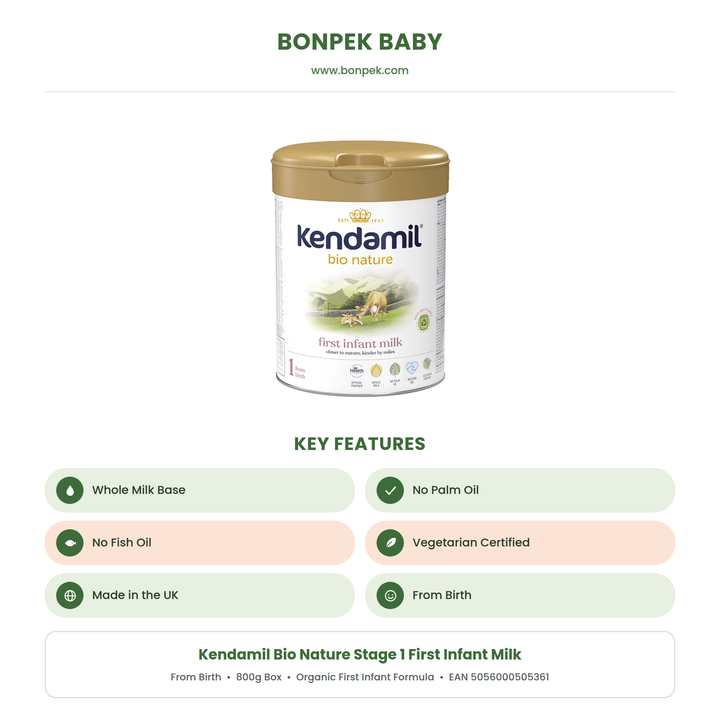 Kendamil Stage 1 Bio nature key features
