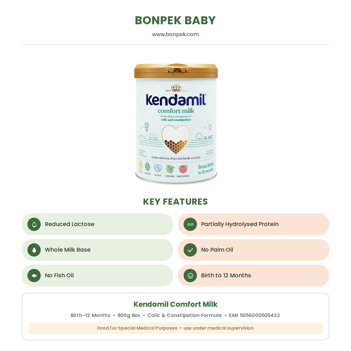 Kendamil Comfort Milk – Colic & Constipation Baby Formula, 800g (0–12 Months)