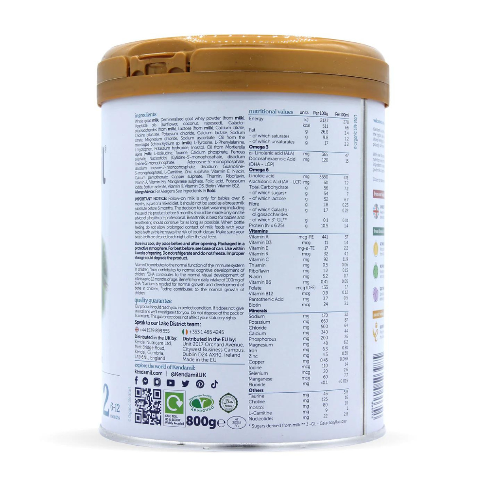 Kendamil Stage 2 Goat Milk Formula - 800 g