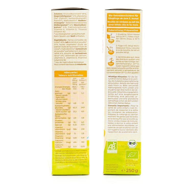 Holle millet cereal