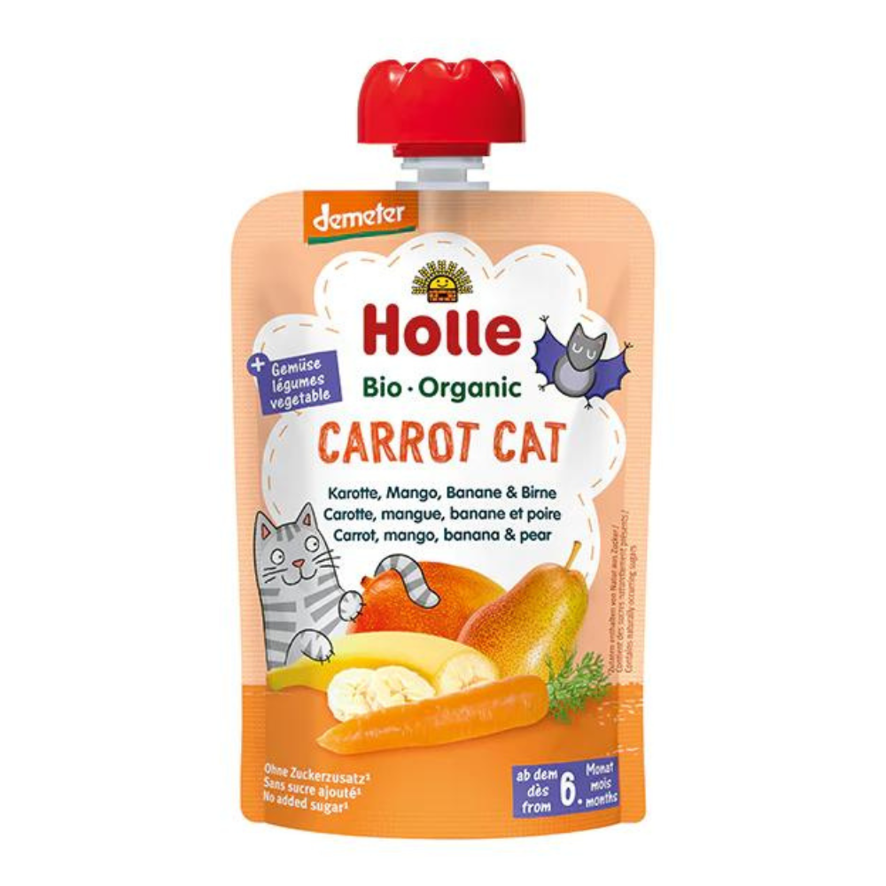 Carrot Cat - Holle Organic Fruit Puree Pouch